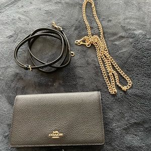 Coach Anna Fold over crossbody clutch